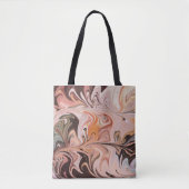 Marble Forms – Pink & Beige Soft Marble Tasche (Vorderseite)