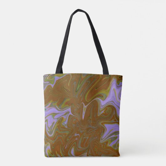 Marble Forms – Terracotta Warm Abstract Tasche (Rückseite)