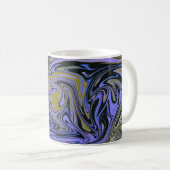 Marble Forms – Violet & Gold Mystic Energy Kaffeetasse (VorderseiteRechts)