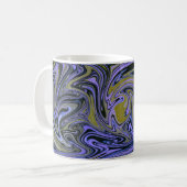 Marble Forms – Violet & Gold Mystic Energy Kaffeetasse (Vorderseite Links)