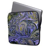 Marble Forms – Violet & Gold Mystic Energy Laptopschutzhülle (Vorderseite Links)
