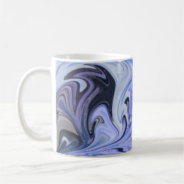 Marble Forms – White & Grey Minimal Texture Kaffeetasse