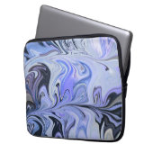 Marble Forms – White & Grey Minimal Texture Laptopschutzhülle (Vorderseite Links)