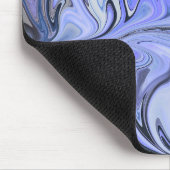 Marble Forms – White & Grey Minimal Texture Mousepad (Ecke)