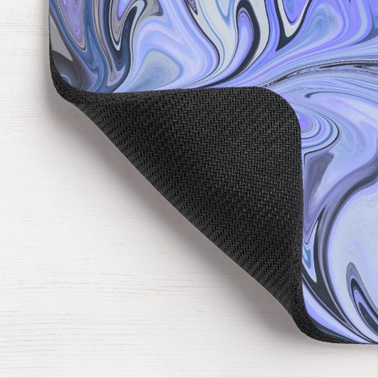 Marble Forms – White & Grey Minimal Texture Mousepad (Ecke)