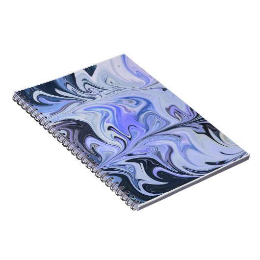 Marble Forms – White & Grey Minimal Texture Notizblock (Rechte Seite)