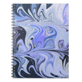 Marble Forms – White & Grey Minimal Texture Notizblock