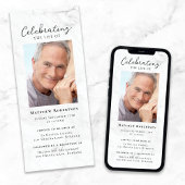 Marble Foto Beerdigung Digitale Einladung