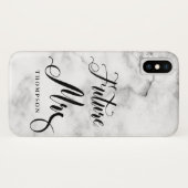 Marble Future Frau Script Calligraphy Bride soll Case-Mate iPhone Hülle (Rückseite (Horizontal))