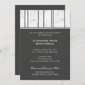 Marble Gay Wedding Einladung (Vorne/Hinten)