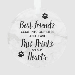 Marble-Gedächtnisquote Hunde Foto-Pet-Memorial Ornament