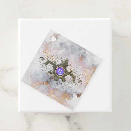 Marble Gemstone Monogram Geschenkanhänger (Beispiel)