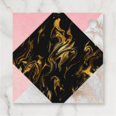 Marble Gemstone Monogram Geschenkanhänger (Rückseite)