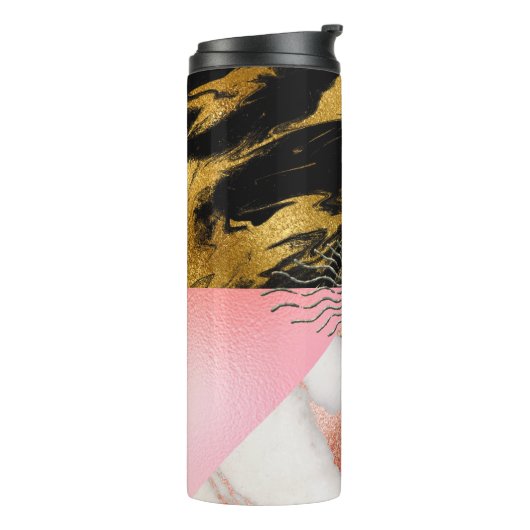 Marble Gemstone Monogram Thermosbecher (Nach links gedreht)