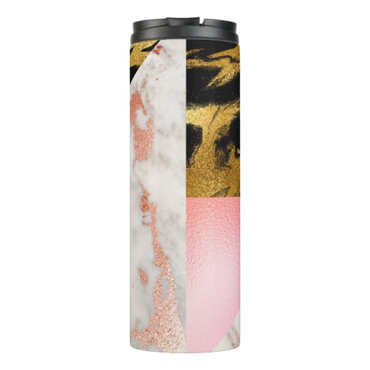 Marble Gemstone Monogram Thermosbecher (Rückseite)