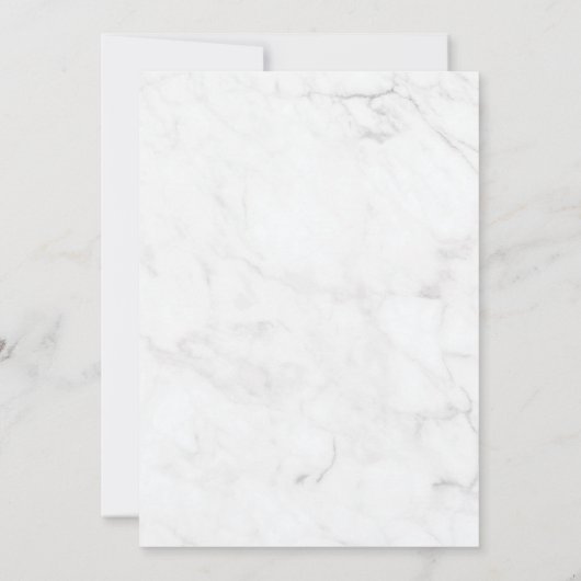 Marble Geometric Gold Eucalyptus Baby Dusche Einladung (Rückseite)