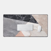 Marble Geometry Print Schreibtischunterlage (Tastatur & Maus)