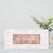 Marble Gift Certificate Echtes Anwesen (Stehend Vorderseite)
