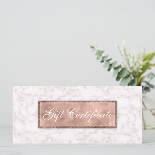 Marble Gift Certificate Echtes Anwesen (Stehend Vorderseite)