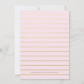 Marble Girl Dusche Wasserfarbe Einladung (Rückseite)