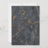 Marble Glitzer Geometric Vielen Dank Einladung (Rückseite)