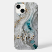 Marble Glitzer Mit Monogramm Case- Mate iPhone Cas Case-Mate iPhone Hülle (Rückseite)