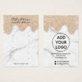 Marble Glitzer Tropfen Multistecker Ohrring-Anzeig (Vorne & Hinten)