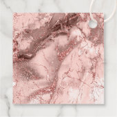 Marble Glitzer Wedding Danke Rose Gold ID644 Geschenkanhänger (Rückseite)