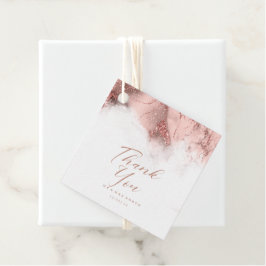 Marble Glitzer Wedding Danke Rose Gold ID644 Geschenkanhänger