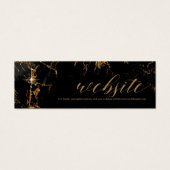 Marble Glitzer Wedding Website Black Gold ID644 (Vorderseite)