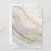 Marble Gold Bachelorette Bingo Party Game Einladung (Rückseite)