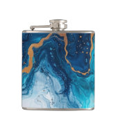 Marble Gold Glitzer Imitate Foil Confetti Flachmann (Vorderseite)