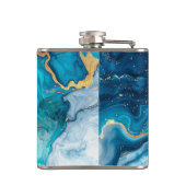 Marble Gold Glitzer Imitate Foil Confetti Flachmann (Rückseite)