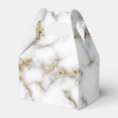 Marble Gold Glitzer Wedding Vielen Dank Geschenkschachtel (Rückseite)