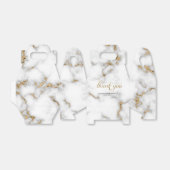 Marble Gold Glitzer Wedding Vielen Dank Geschenkschachtel (Ungefaltet)