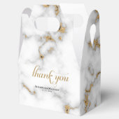 Marble Gold Glitzer Wedding Vielen Dank Geschenkschachtel (Geöffnet)