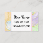 Marble gold Innov8tive Posh Visitenkarte (Rückseite)