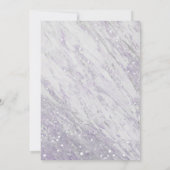 MARBLE GOLD LILAC SPOT GEBURTSTAG EINLADUNG (Rückseite)