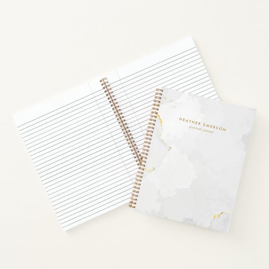 Marble-Gold-Notebook Notizblock (Innenseite)