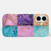 Marble Gold Swirl Handy Case (Rückseite (Horizontal))