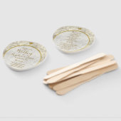 Marble Gold Wedding Program Fächer (Non-assembled)