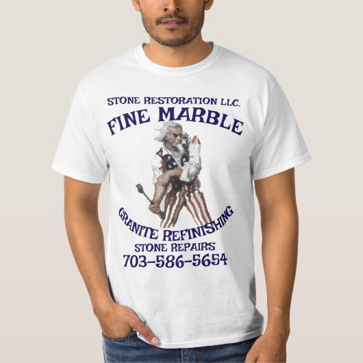Marble Granite Refinishing Repair 703-586-5654 VA T-Shirt (Vorderseite)