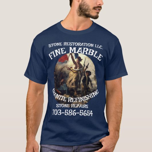 Marble Granite Refinishing Repair 703-586-5654 VA T-Shirt (Vorderseite)
