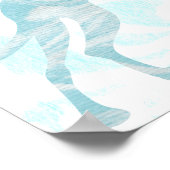 Marble Great Dane Poster (Ecke)