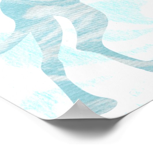 Marble Great Dane Poster (Ecke)