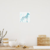 Marble Great Dane Poster (Küche)