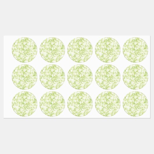 Marble Green Etiketten (Blatt)