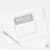 Marble Hallo mein Name ist Aufkleber (Umschlag)