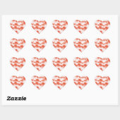 Marble Heart Herz-Aufkleber (Blatt)
