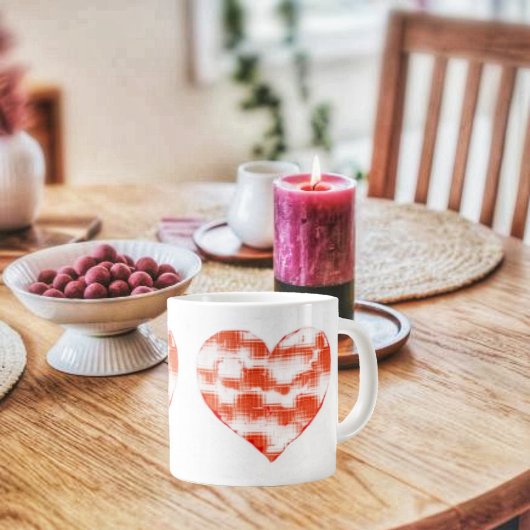 Marble Heart Jumbo-Tasse